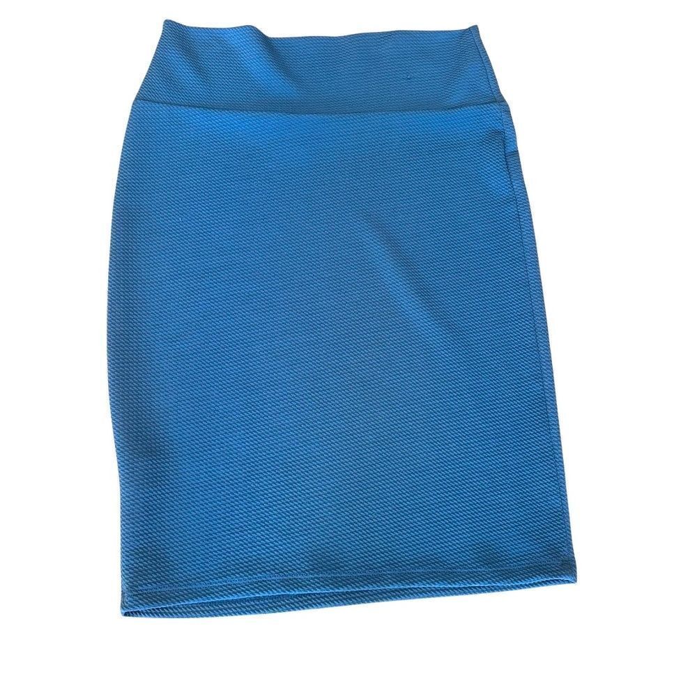 LuLa Roe Pencil Skirt Stretch - Blue Size Small